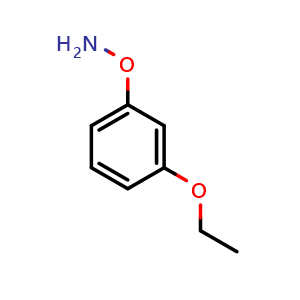Chemical structure of O-(3-Ethoxyphenyl)hydroxylamine , CAS 1500618-04-1, AChemBlock X193909