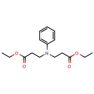 Chemical structure of Diethyl 3,3'-(phenylazanediyl)dipropanoate , CAS 61793-99-5, AChemBlock X193920
