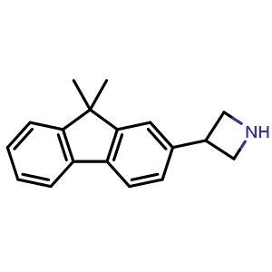 Chemical structure of 3-(9,9-Dimethyl-2-fluorenyl)azetidine , AChemBlock X193942