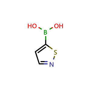 Chemical structure of Isothiazole-5-boronic acid , CAS 1162262-34-1, AChemBlock X193954