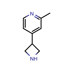 Chemical structure of 4-(3-Azetidinyl)-2-methylpyridine , CAS 1260867-57-9, AChemBlock X193960