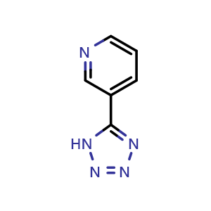 Chemical structure of 3-(5-Tetrazolyl)pyridine , CAS 3250-74-6, AChemBlock X193967