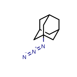 Chemical structure of 1-Azidoadamantane , CAS 24886-73-5, AChemBlock X193983