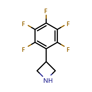 Chemical structure of 3-(Perfluorophenyl)azetidine , AChemBlock X193989