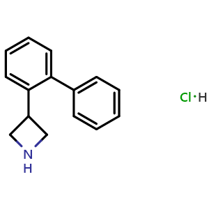 Chemical structure of 3-(2-Biphenylyl)azetidine hydrochloride , AChemBlock X194000