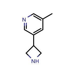 Chemical structure of 3-(3-Azetidinyl)-5-methylpyridine , CAS 1260645-96-2, AChemBlock X194020