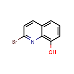 Chemical structure of 2-Bromoquinolin-8-ol , CAS 139399-61-4, AChemBlock X194029