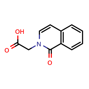 Chemical structure of 2-[1-Oxoisoquinolin-2(1H)-yl]acetic acid , CAS 59139-93-4, AChemBlock X194061