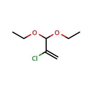 Chemical structure of 2-Chloro-3,3-diethoxy-1-propene , CAS 7575-33-9, AChemBlock X194067