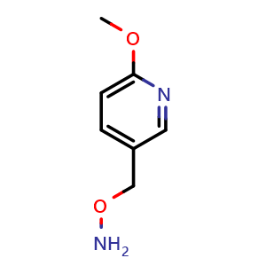 Chemical structure of O-[(6-Methoxy-3-pyridyl)methyl]hydroxylamine , CAS 1002750-90-4, AChemBlock X194083