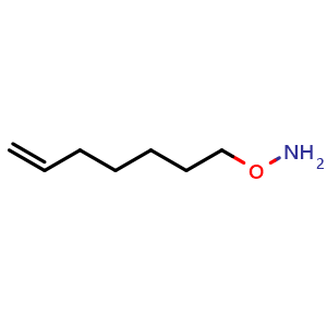 Chemical structure of O-(6-Heptenyl)hydroxylamine , AChemBlock X194107