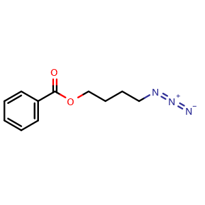 Chemical structure of 4-Azidobutyl Benzoate , CAS 1184934-40-4, AChemBlock X194111