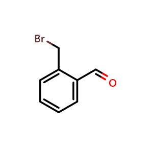 Chemical structure of 2-(Bromomethyl)benzaldehyde , CAS 60633-91-2, AChemBlock X194138