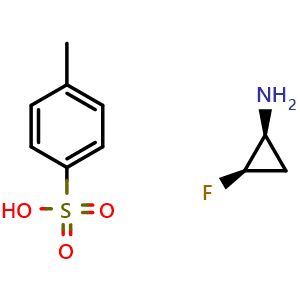 Chemical structure of (1S,2R)-2-Fluorocyclopropanamine 4-Methylbenzenesulfonate , CAS 185225-84-7, AChemBlock X194157