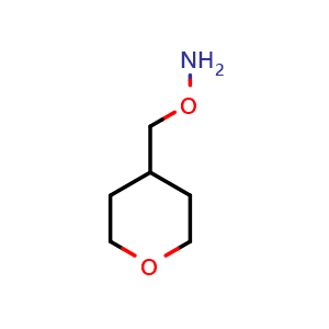Chemical structure of O-[(Tetrahydro-2H-pyran-4-yl)methyl]hydroxylamine , CAS 769888-51-9, AChemBlock X194183
