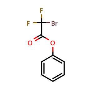 Chemical structure of Phenyl 2-Bromo-2,2-difluoroacetate , CAS 1884337-37-4, AChemBlock X194214