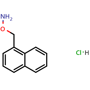 Chemical structure of O-(1-Naphthylmethyl)hydroxylamine hydrochloride , CAS 6241-29-8, AChemBlock X194223
