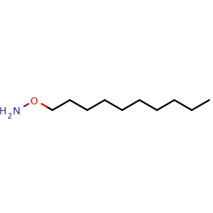 Chemical structure of O-Decylhydroxylamine , CAS 29812-79-1, AChemBlock X194225