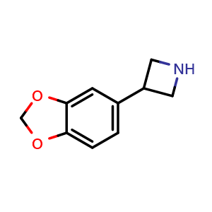 Chemical structure of 3-(5-Benzodioxolyl)azetidine , AChemBlock X194231