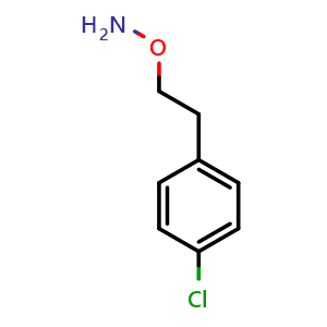 Chemical structure of O-(4-Chlorophenethyl)hydroxylamine , CAS 85661-09-2, AChemBlock X194240