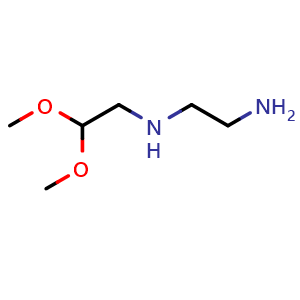 Chemical structure of N1-(2,2-Dimethoxyethyl)-1,2-ethanediamine , CAS 1343699-21-7, AChemBlock X194260