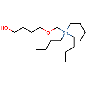 Chemical structure of 4-[(Tributylstannyl)methoxy]-1-butanol , CAS 1079333-36-0, AChemBlock X194287