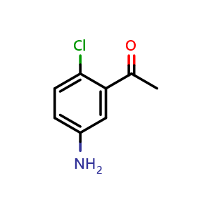 Chemical structure of 5'-Amino-2'-chloroacetophenone , CAS 99914-14-4, AChemBlock X194288