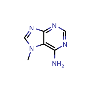 Chemical structure of 7-Methyl-7H-purin-6-amine , CAS 935-69-3, AChemBlock X194297