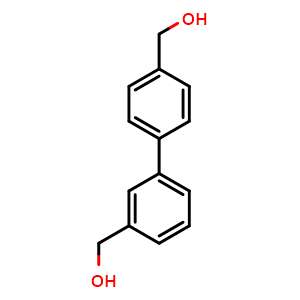 Chemical structure of 3,4'-Di(hydroxymethyl)biphenyl , CAS 208941-53-1, AChemBlock X194327