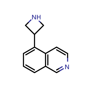 Chemical structure of 5-(3-Azetidinyl)isoquinoline , CAS 1260643-63-7, AChemBlock X194343