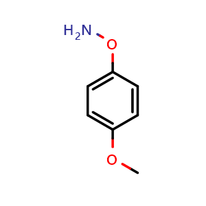 Chemical structure of O-(4-Methoxyphenyl)hydroxylamine , CAS 147169-98-0, AChemBlock X194381