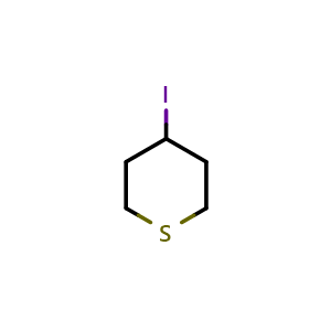 Chemical structure of 4-Iodotetrahydro-2H-thiopyran , CAS 281204-90-8, AChemBlock X194386