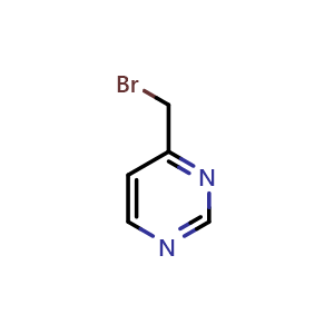 Chemical structure of 4-(Bromomethyl)pyrimidine , CAS 54198-78-6, AChemBlock X194395