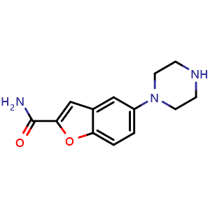 5-(1-Piperazinyl)benzofuran-2-carboxamide