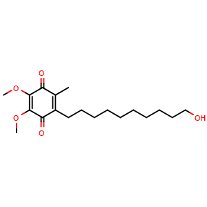 Chemical structure of Idebenone , CAS 58186-27-9, AChemBlock X194402