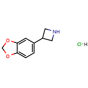 Chemical structure of 3-(5-Benzodioxolyl)azetidine hydrochloride , AChemBlock X194467
