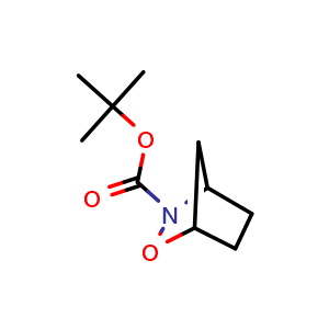 Chemical structure of 3-Boc-2-oxa-3-azabicyclo[2.2.1]heptane , CAS 172688-56-1, AChemBlock X194479
