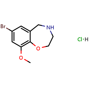 7-Bromo-9-methoxy-2,3,4,5-tetrahydrobenzo[f][1,4]oxazepine hydrochloride