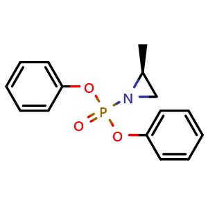 Chemical structure of Diphenyl (S)-(2-Methylaziridin-1-yl)phosphonate , CAS 1800100-75-7, AChemBlock X194517