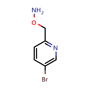 Chemical structure of O-[(5-Bromo-2-pyridyl)methyl]hydroxylamine , CAS 1256786-67-0, AChemBlock X194520
