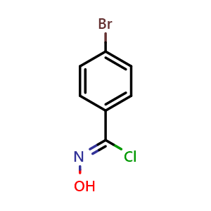 Chemical structure of alpha-Chloro-4-bromobenzaldoxime , CAS 29203-58-5, AChemBlock X194572