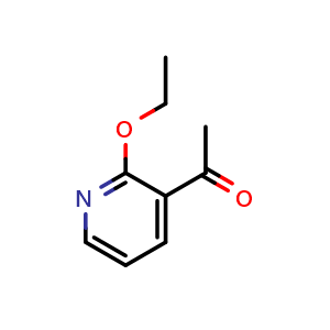 Chemical structure of 3-Acetyl-2-ethoxypyridine , CAS 62838-66-8, AChemBlock X194581
