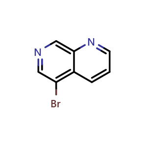 Chemical structure of 5-Bromo-[1,7]naphthyridine , CAS 17965-76-3, AChemBlock X194590