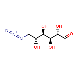 Chemical structure of 6-Azido-6-deoxy-D-man , AChemBlock X194591