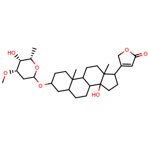 Chemical structure of Odoroside A , CAS 12738-19-1, AChemBlock X194618