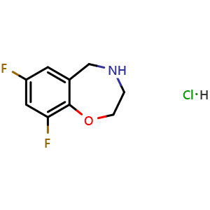7,9-Difluoro-2,3,4,5-tetrahydrobenzo[f][1,4]oxazepine hydrochloride