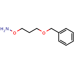 Chemical structure of O-[3-(Benzyloxy)propyl]hydroxylamine , CAS 114809-62-0, AChemBlock X194636