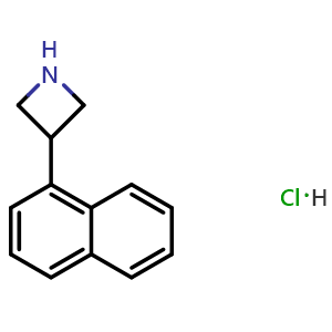 Chemical structure of 3-(1-Naphthyl)azetidine hydrochloride , AChemBlock X194644