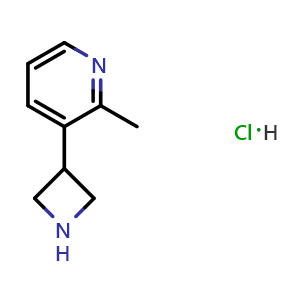 Chemical structure of 3-(3-Azetidinyl)-2-methylpyridine hydrochloride , AChemBlock X194652