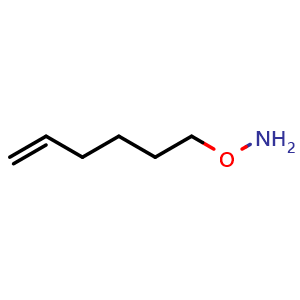 Chemical structure of O-(5-Hexenyl)hydroxylamine , CAS 52370-42-0, AChemBlock X194670